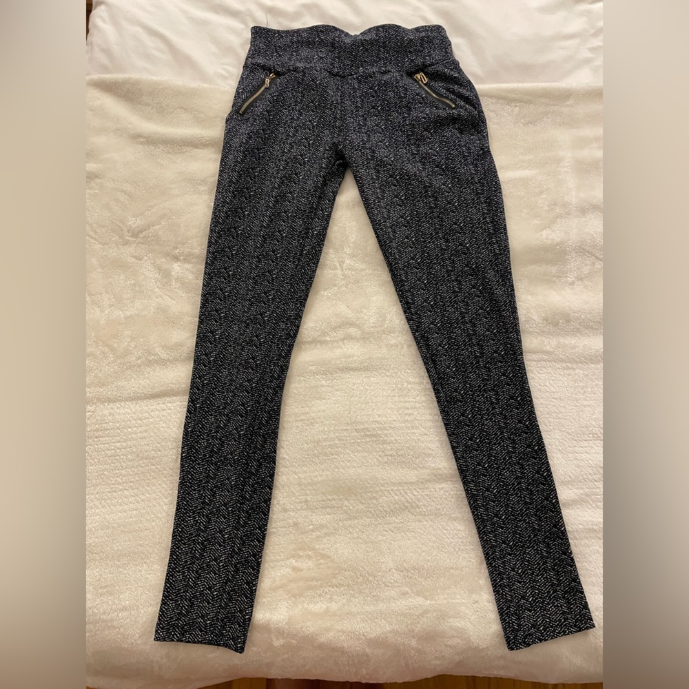 Shosho - Pull on Pant with Gold Zip Pockets